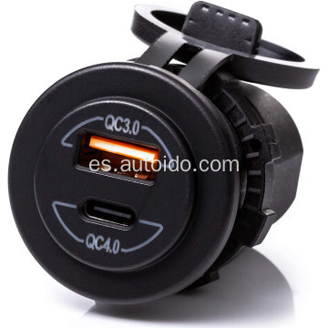 DC 12V QC4.0 Tipo-C PD DUAL USB CARGADOR